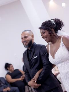 Fotografia de casamento presente no perfil de Thauany